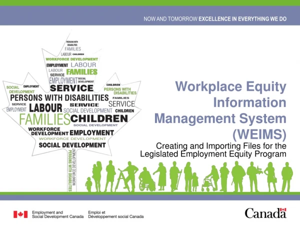 Workplace Equity Information Management System (WEIMS)