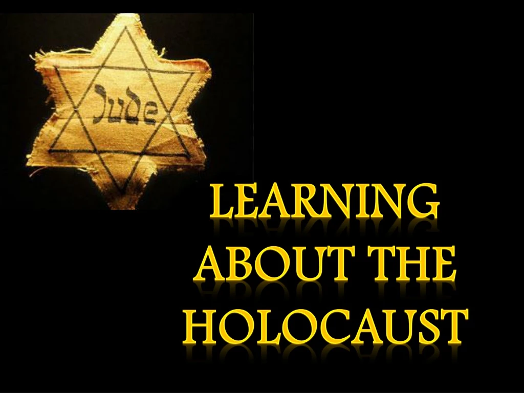 learning about the holocaust