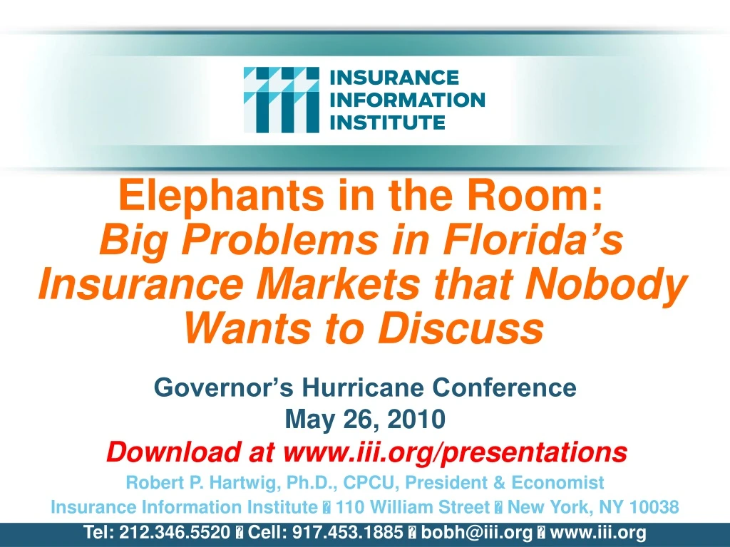 elephants in the room big problems in florida s insurance markets that nobody wants to discuss