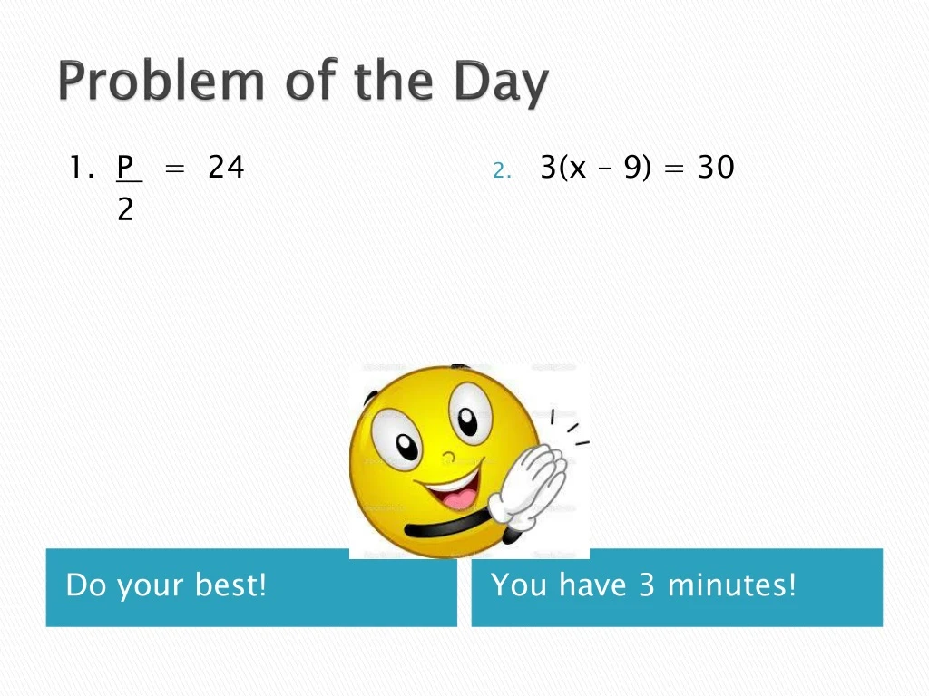 problem of the day