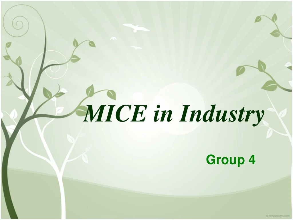 mice in industry