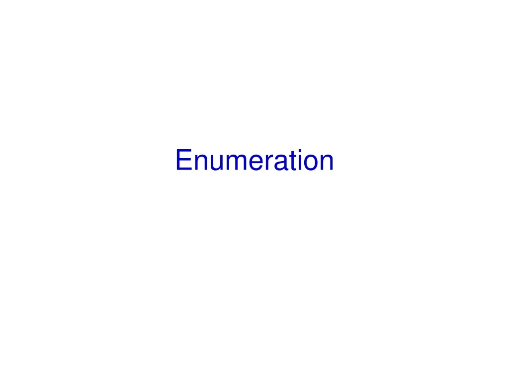 enumeration