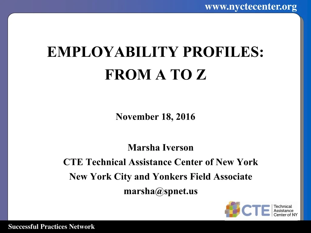 employability profiles from a to z november 18 2016