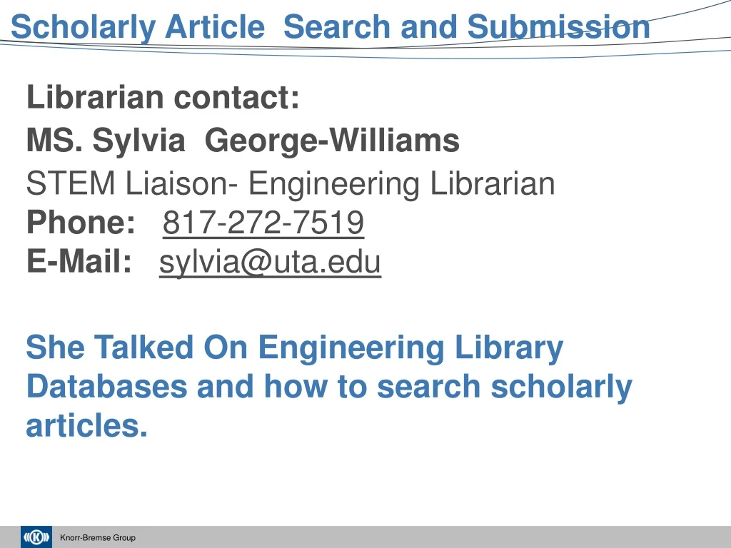 scholarly article search and submission