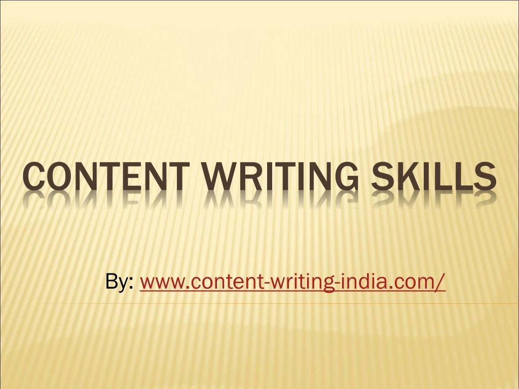 content writing skills