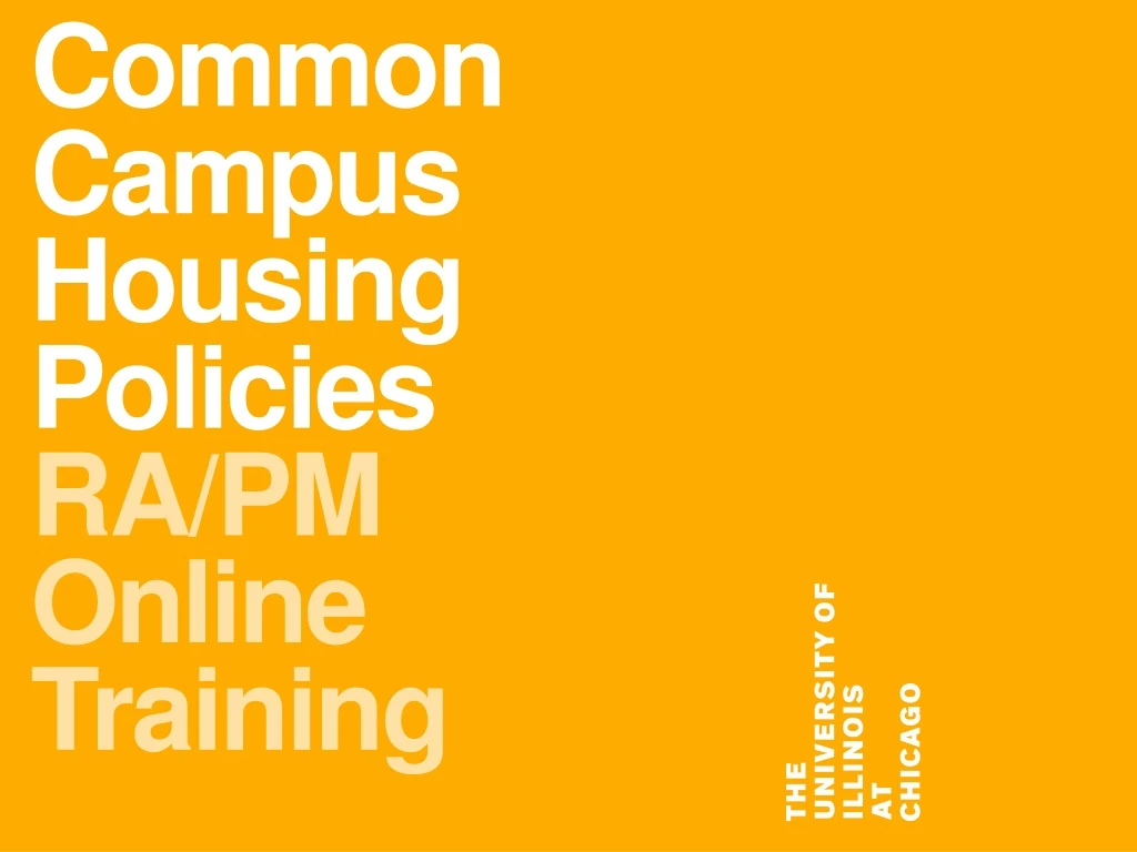 common campus housing policies ra pm online
