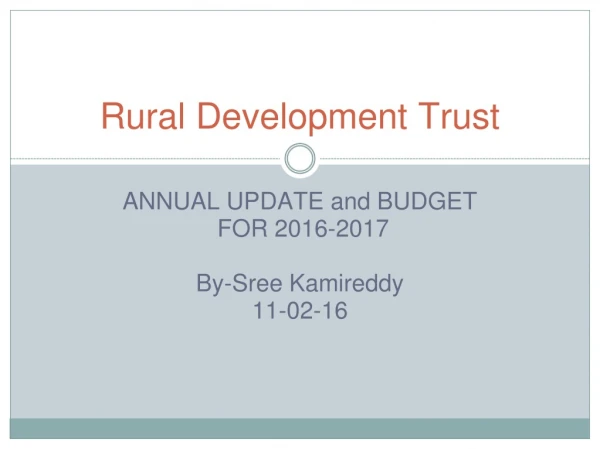 Rural Development Trust
