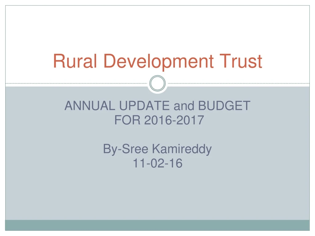 rural development trust