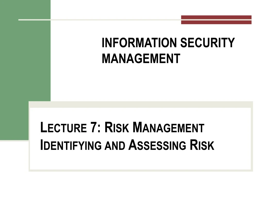 information security management