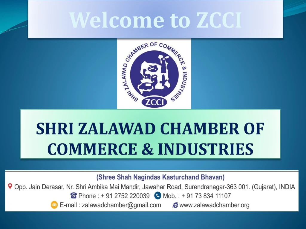 shri zalawad chamber of commerce industries