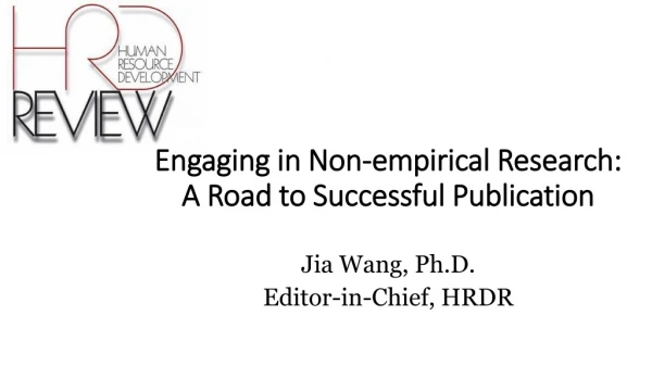 Engaging in Non-empirical Research: A Road to Successful Publication