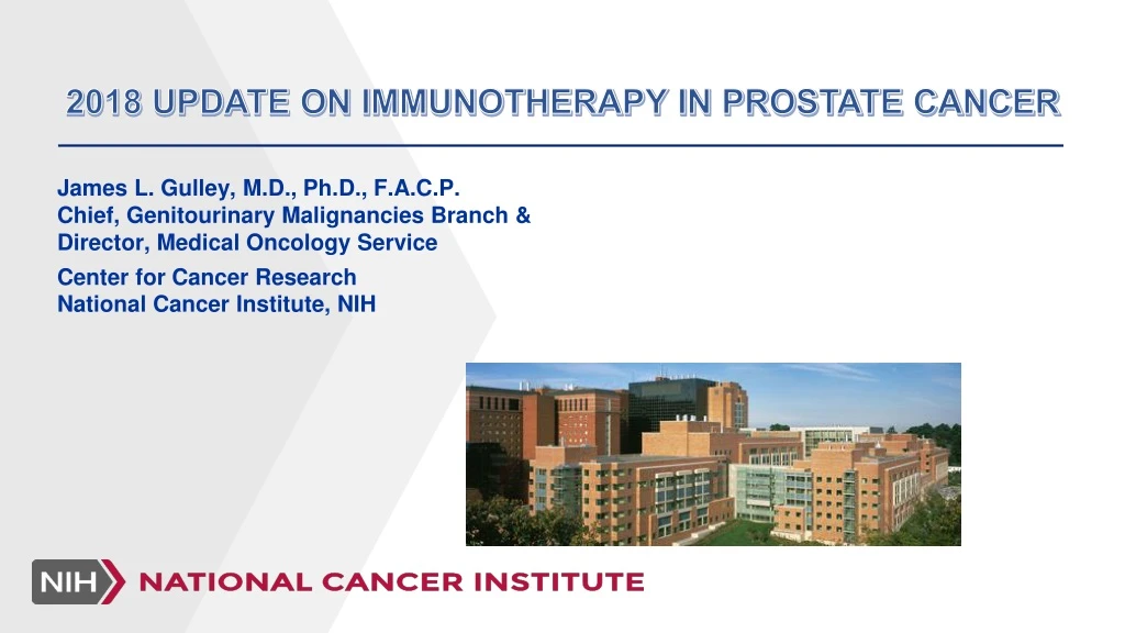 2018 update on immunotherapy in prostate cancer