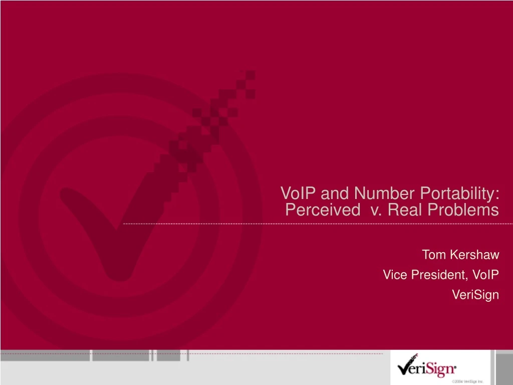 voip and number portability perceived v real problems