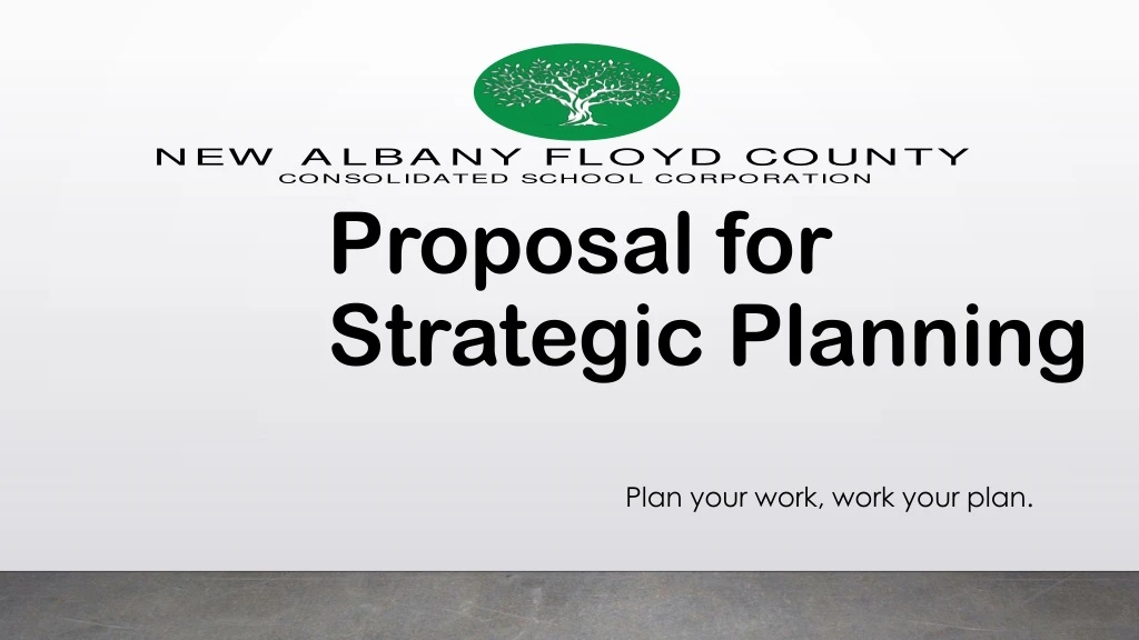 proposal for strategic planning