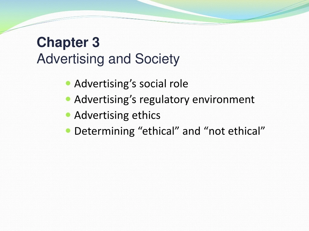 chapter 3 advertising and society