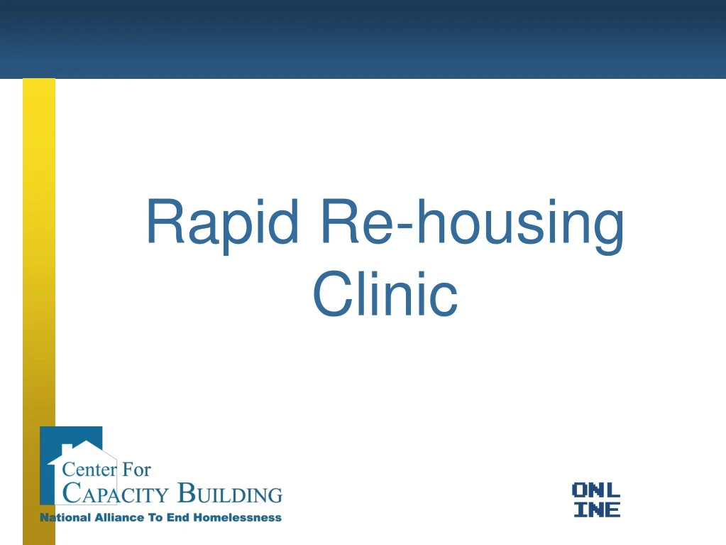 rapid re housing clinic