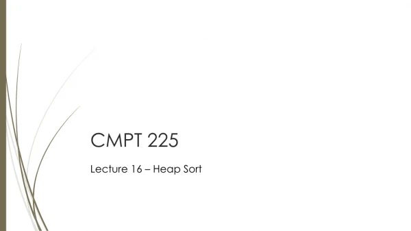 CMPT 225