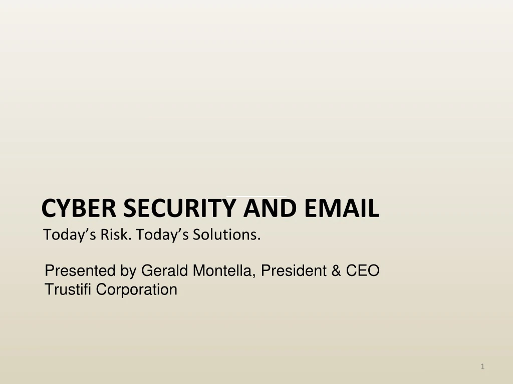 cyber security and email