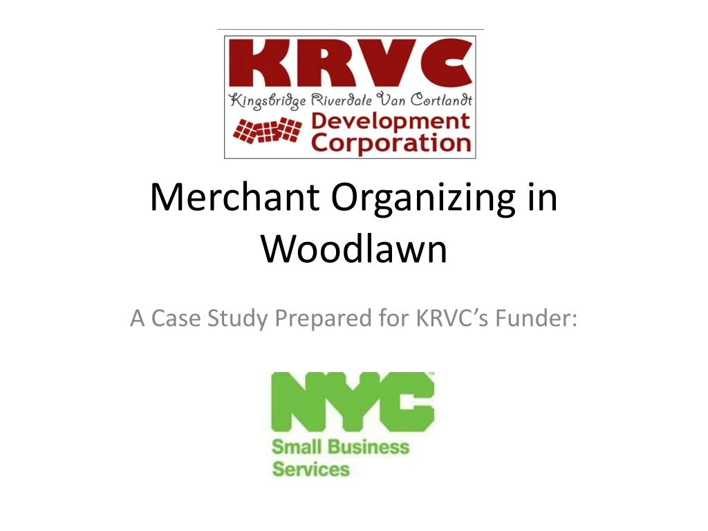 merchant organizing in woodlawn