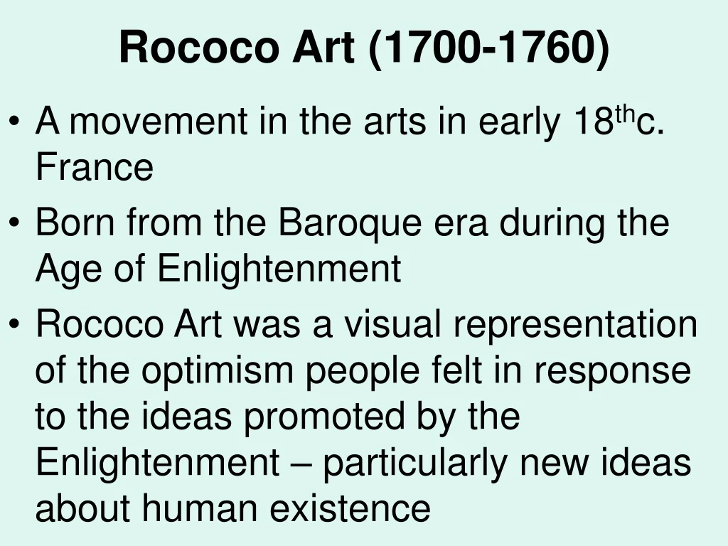 rococo art 1700 1760