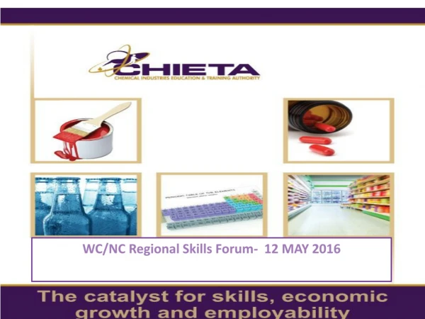 WC/NC Regional Skills Forum- 12 MAY 2016