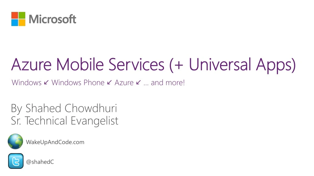 azure mobile services universal apps