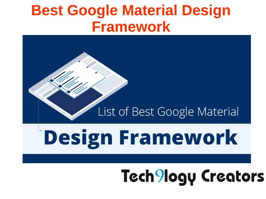 best google material design framework framework