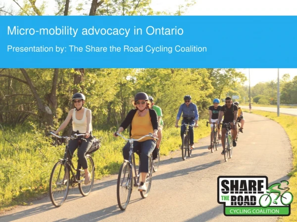 Micro-mobility advocacy in Ontario