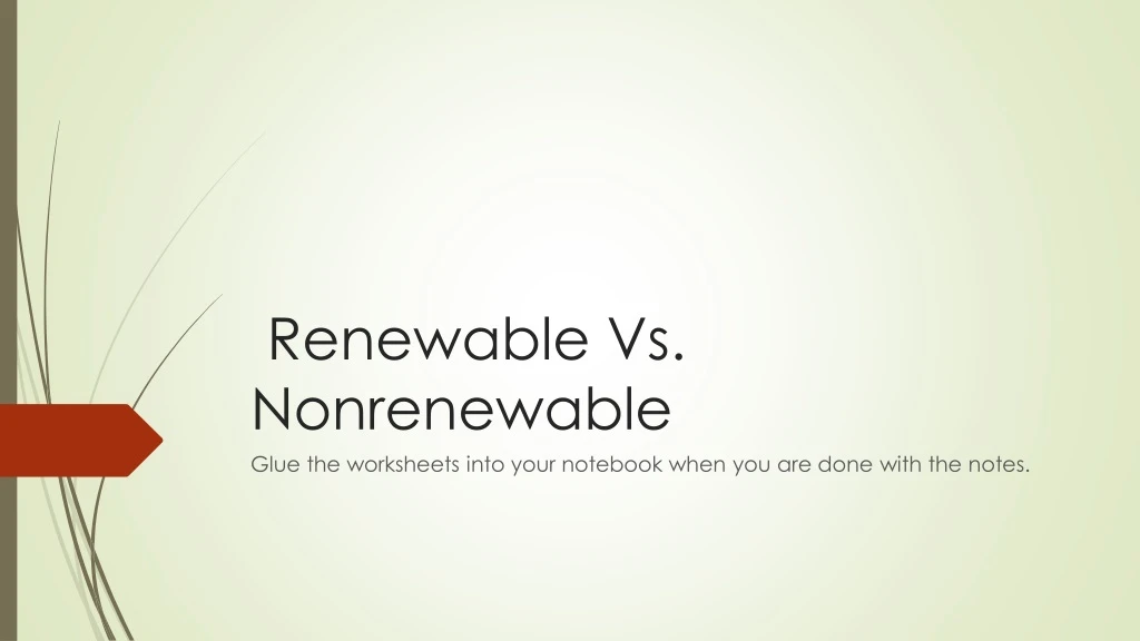 renewable vs nonrenewable