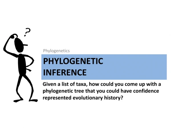 Phylogenetic Inference