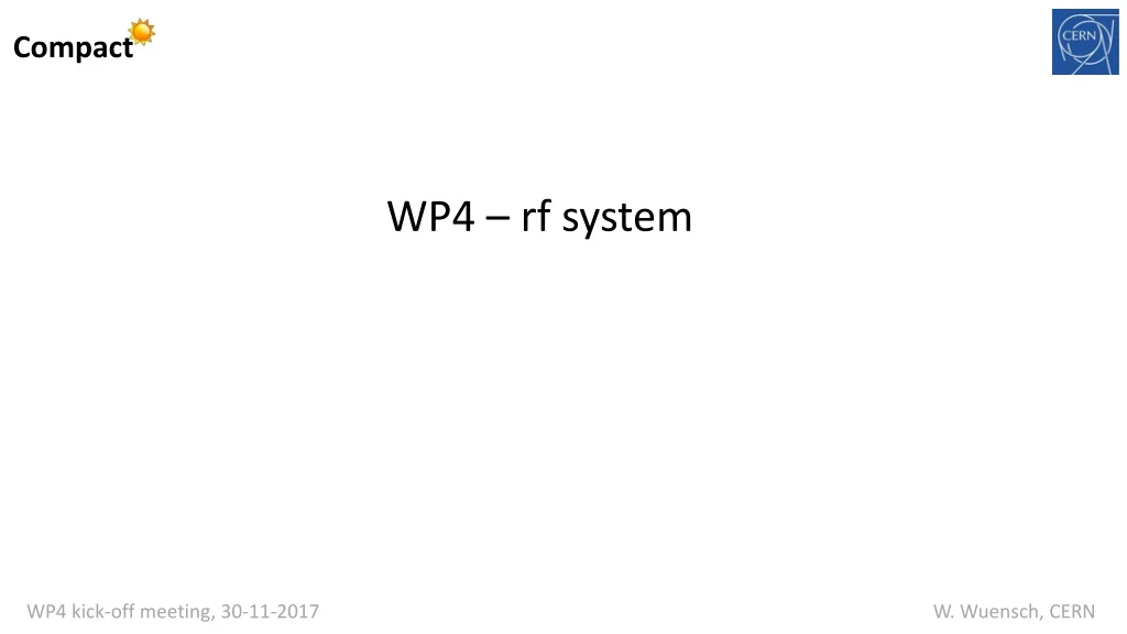 wp4 rf system