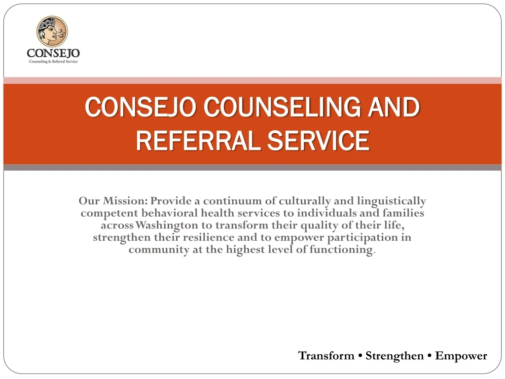 consejo counseling and referral service