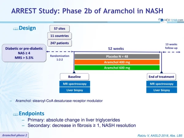 ARREST Study: Phase 2b of Aramchol in NASH