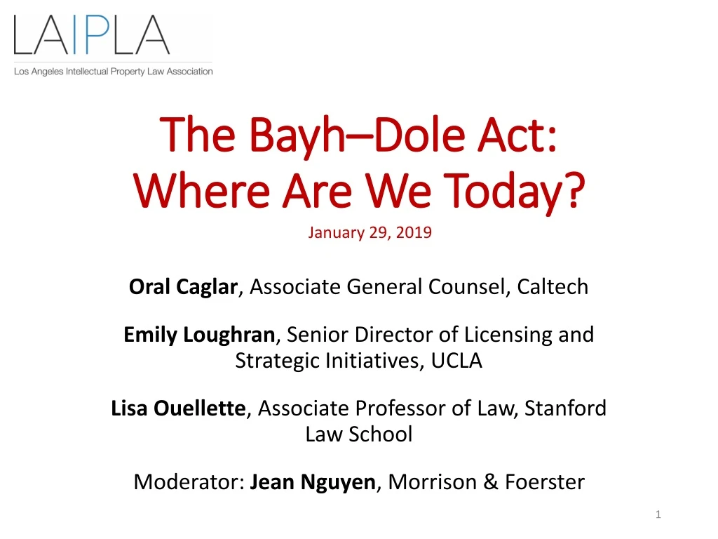 the bayh dole act where are we today