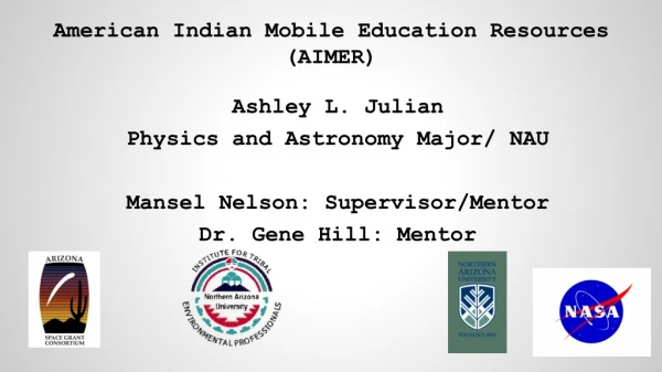 American Indian Mobile Education Resources (AIMER)