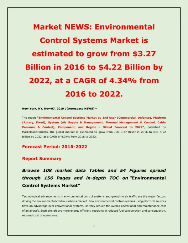 market news environmental