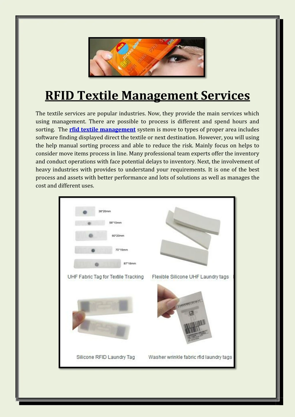 rfid textile management services