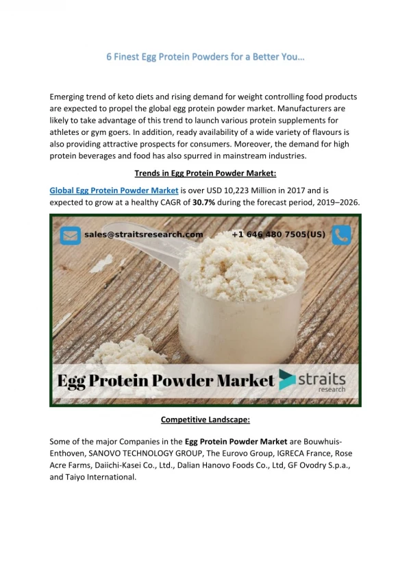 6 finest egg protein powders for a better you