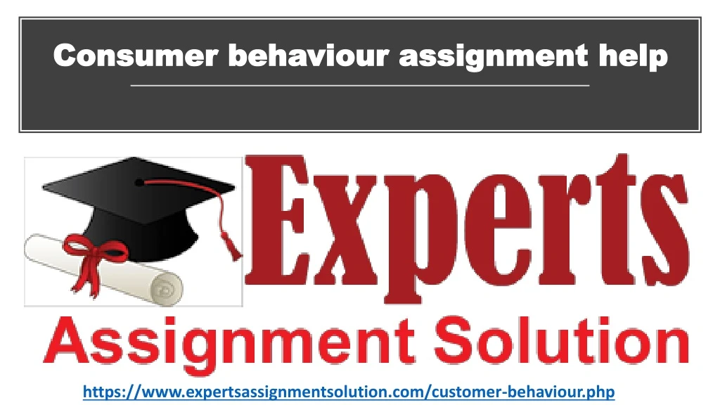consumer behaviour assignment help
