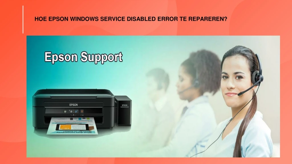 hoe epson windows service disabled error