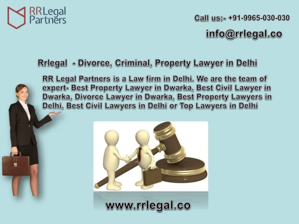 Rrlegal - Divorce, Criminal, Property Lawyer in Delhi