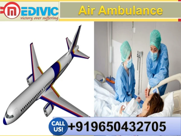 Air Ambulance Service in Lucknow and Varanasi by Medivic Aviation with Doctor