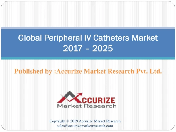 Peripheral IV Catheters Market