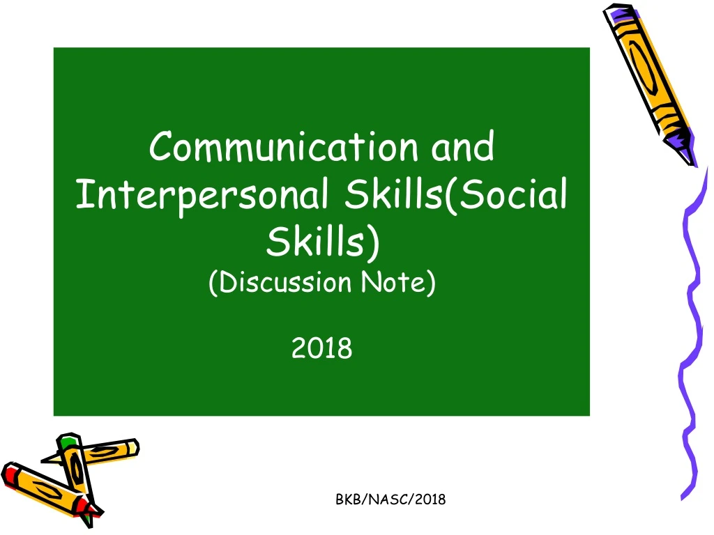 communication and interpersonal skills social skills discussion note 2018