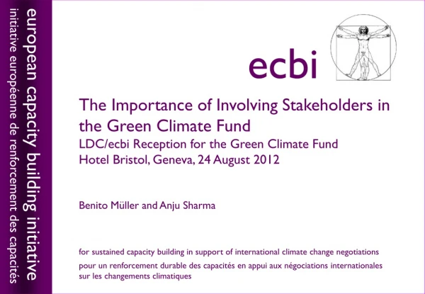 The Importance of Involving Stakeholders in the Green Climate Fund