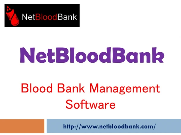 Cloud Blood Bank System- Netbloodbank