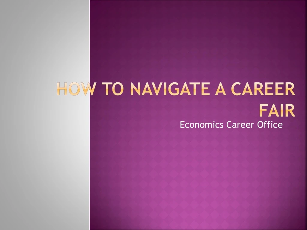 how to navigate a career fair