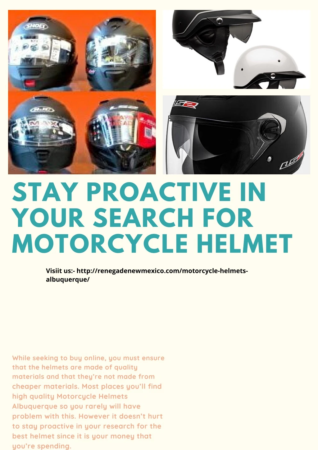 stay proactive in your search for motorcycle