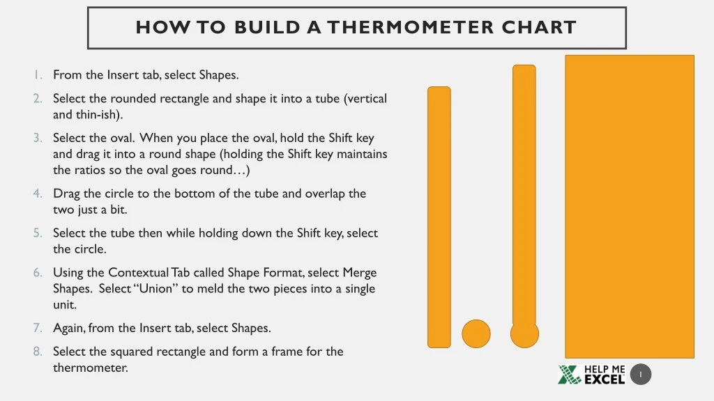 how to build a thermometer chart