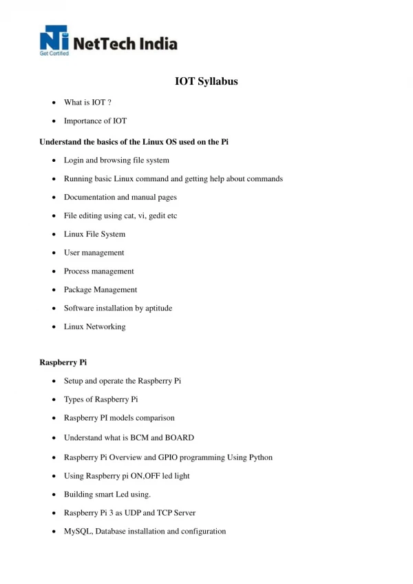iot syllabus
